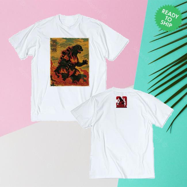 Godzilla Merch Store Godzilla Vs Destoroyah 30Th Anniversary Scene Illustration T-Shirt 1 White Godzilla Merch Store Godzilla Vs Destoroyah 30Th Anniversary Scene Illustration T-Shirt 1 White
