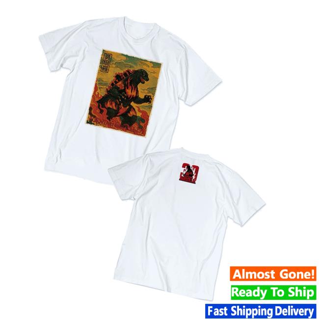 Godzilla Merch Store Godzilla Vs Destoroyah 30Th Anniversary Scene Illustration T-Shirt 1 White Godzilla Merch Store Godzilla Vs Destoroyah 30Th Anniversary Scene Illustration T-Shirt 1 White