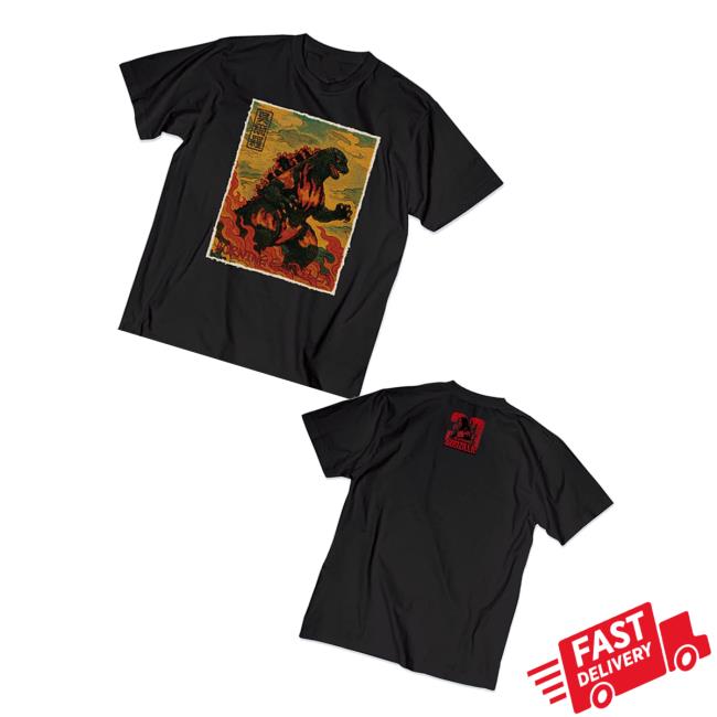 Godzilla Merch Store Godzilla Vs Destoroyah 30Th Anniversary Scene Illustration T-Shirt 1 Black Godzilla Merch Store Godzilla Vs Destoroyah 30Th Anniversary Scene Illustration T-Shirt 1 Black