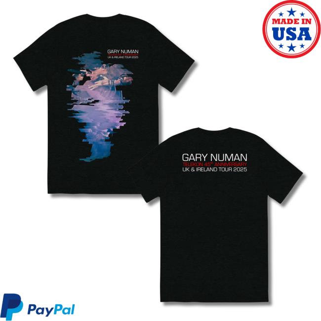 Gary Numan Merch Store Telekon 45Th Anniversary Tour Whirlwind T-Shirt Gary Numan Merch Store Telekon 45Th Anniversary Tour Whirlwind T-Shirt