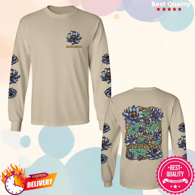 Microwave Merch Store Blue Lotus Long Sleeve T Shirt Sand Microwave Merch Store Blue Lotus Long Sleeve T Shirt Sand