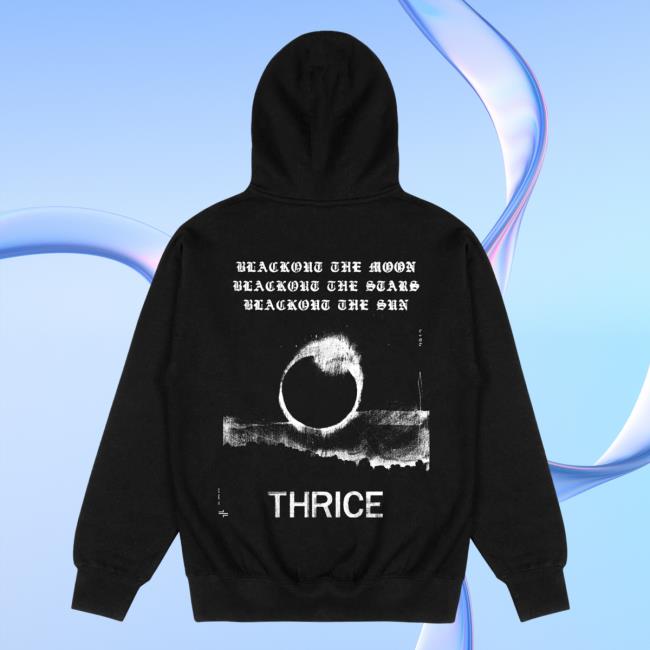 Thrice Merch Store Blackout Hoodie Thrice Merch Store Blackout Hoodie