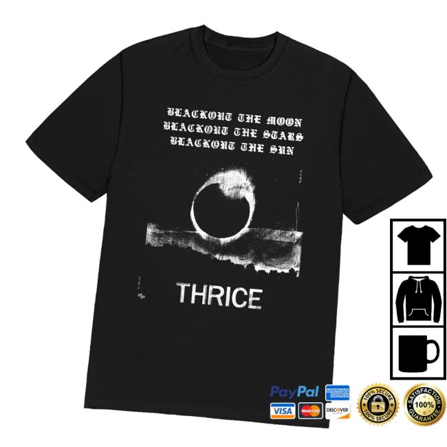 Thrice Merch Store Blackout Tee Thrice Merch Store Blackout Tee