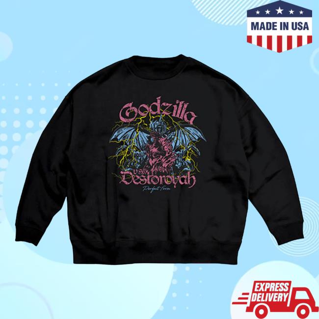 Godzilla Merch Store Godzilla Vs. Destoroyah 30Th Anniversary Scene Illustration Sweatshirt 3 Godzilla Merch Store Godzilla Vs. Destoroyah 30Th Anniversary Scene Illustration Sweatshirt 3