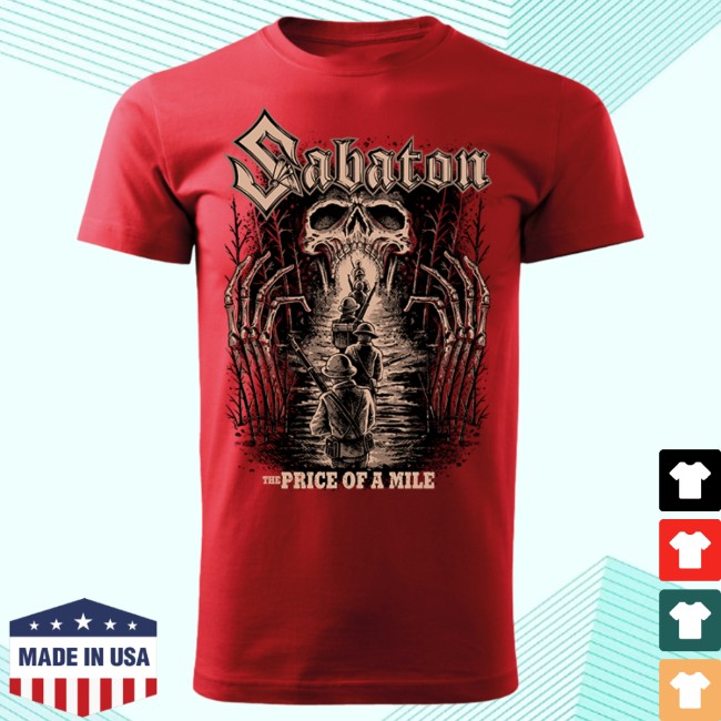 Sabaton Store Merch Price Of A Mile T-Shirt Sabaton Store Merch Price Of A Mile T-Shirt