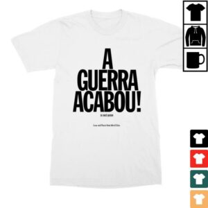 John Lennon Merch Store War Is Over T-Shirt Brazilian Portuguese