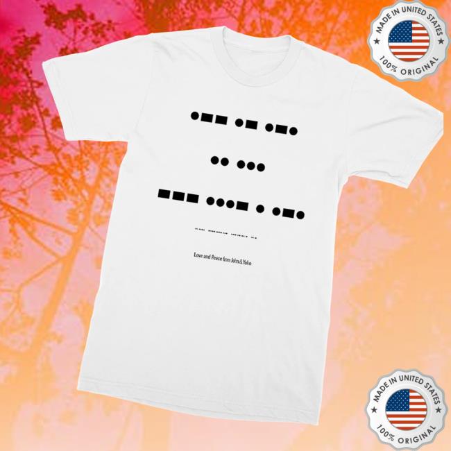 John Lennon Merch Store War Is Over T-Shirt Morse Code John Lennon Merch Store War Is Over T-Shirt Morse Code