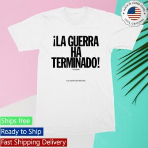 John Lennon Merch Store War Is Over T-Shirt Spanish