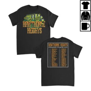 Hawthorne Heights Store Merch Hawthorne Heights Strange Places Tour T-Shirt