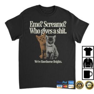 Hawthorne Heights Store Merch Hawthorne Heights Emo Screamo Black T-Shirt