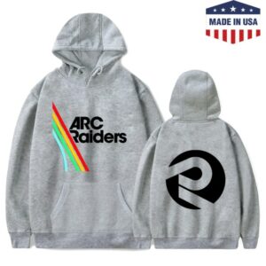 Arc Raiders Merch Store Arc Raiders Gray Logo Hoodie