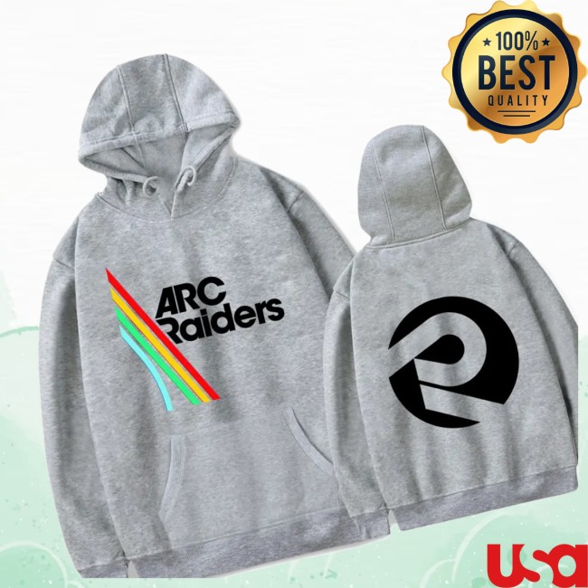 Arc Raiders Merch Store Arc Raiders Gray Logo Hoodie Arc Raiders Merch Store Arc Raiders Gray Logo Hoodie
