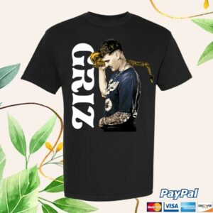 Mynameisgriz Store Merch Griz Portrait In Black Tee