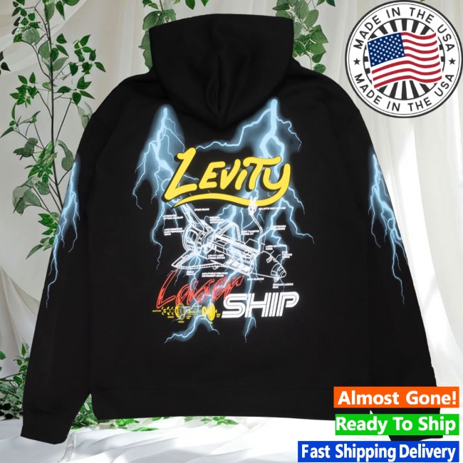Levity Merch Store Lasership Tour Lightning Pullover Hoodie In Black Levity Merch Store Lasership Tour Lightning Pullover Hoodie In Black