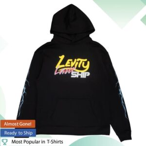 Levity Merch Store Lasership Tour Lightning Pullover Hoodie In Black