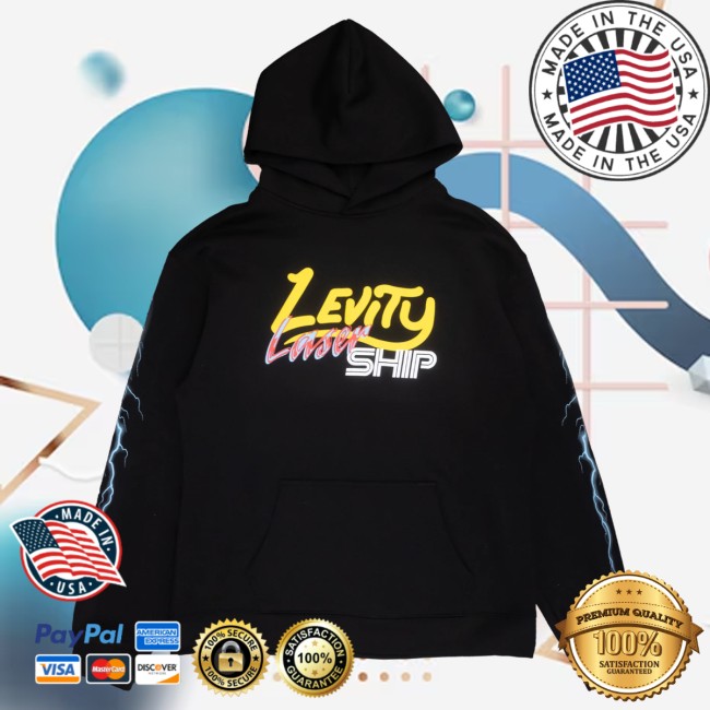 Levity Merch Store Lasership Tour Lightning Pullover Hoodie In Black Levity Merch Store Lasership Tour Lightning Pullover Hoodie In Black