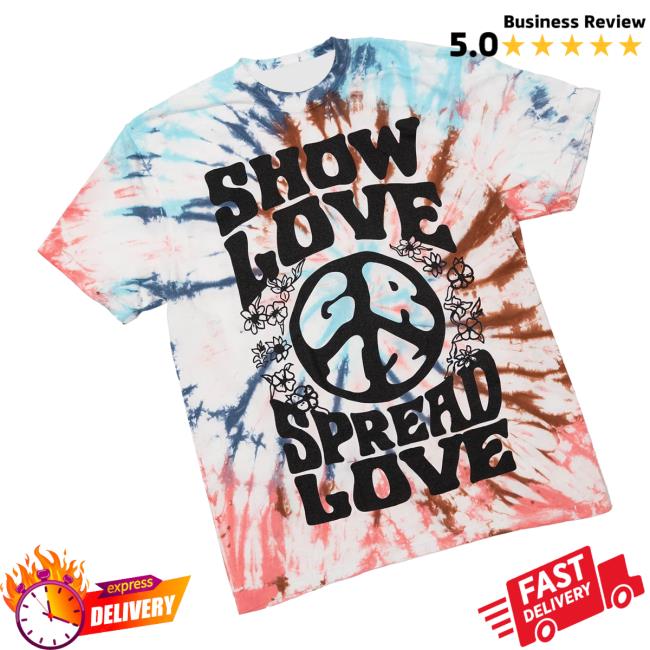 Griz Merch Store Griz Show Love Tee In Sky Clay Swirl Tie Dye Griz Merch Store Griz Show Love Tee In Sky Clay Swirl Tie Dye