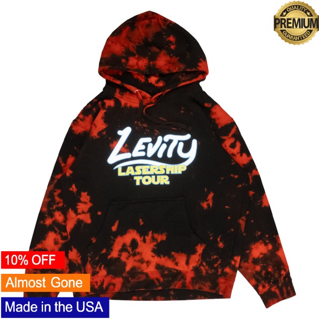Levity Merch Store Shop Lasership Tour Red-Shift Tie Dye Pullover Hoodie Levity Merch Store Shop Lasership Tour Red-Shift Tie Dye Pullover Hoodie