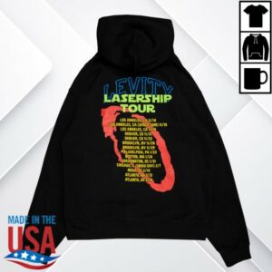 Levity Merch Store Shop  Lasership Tour Terminal Landing Pullover Hoodie In Black