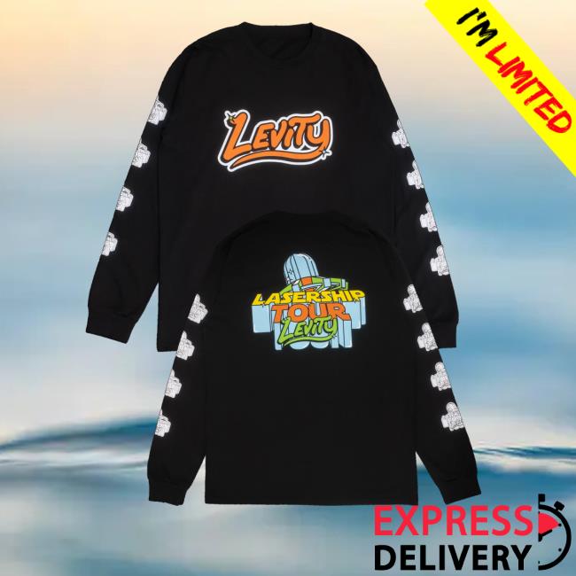 Levity Merch Store Lasership Tour Spaceship Long Sleeve In Black Levity Merch Store Lasership Tour Spaceship Long Sleeve In Black