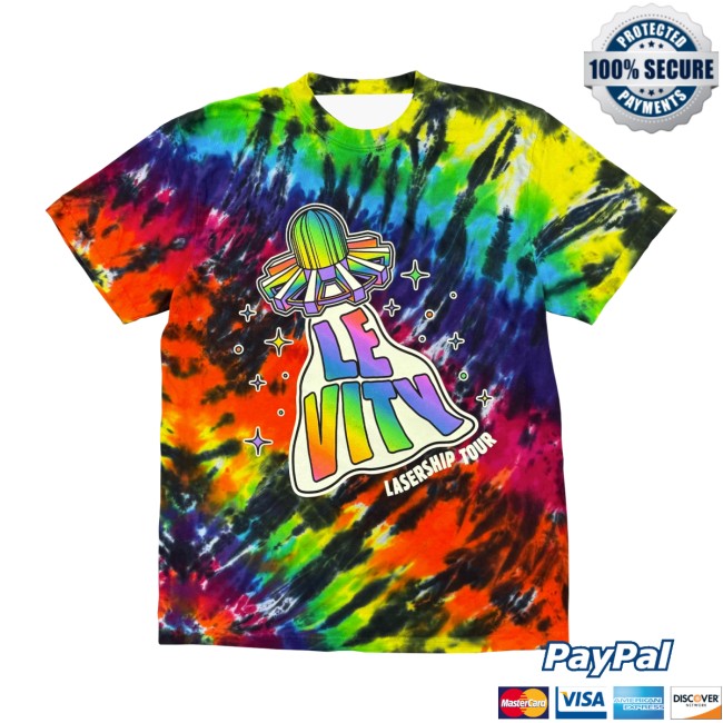 Levity Merch Store Shop Lasership Tour Glow In The Dark Beam Up Tee In Rainbow Tie Dye Levity Merch Store Shop Lasership Tour Glow In The Dark Beam Up Tee In Rainbow Tie Dye