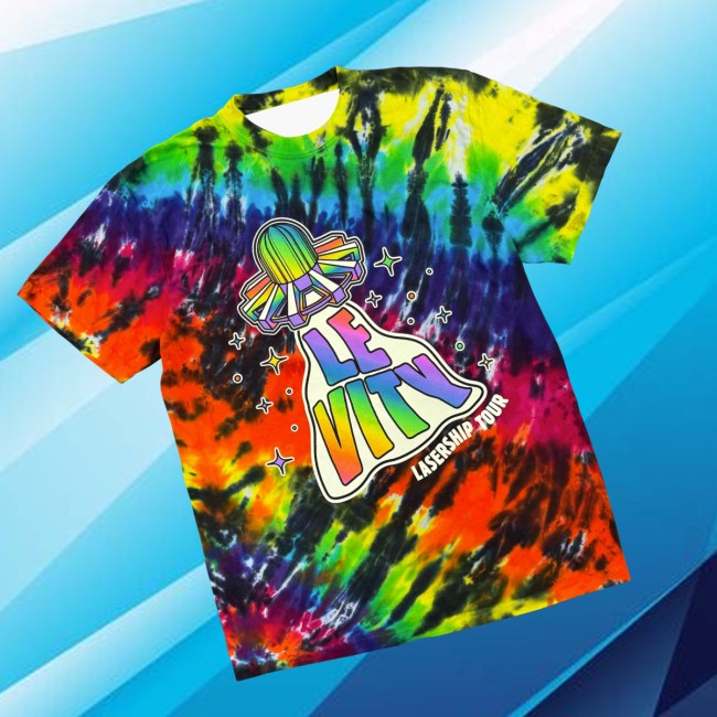 Levity Merch Store Shop Lasership Tour Glow In The Dark Beam Up Tee In Rainbow Tie Dye Levity Merch Store Shop Lasership Tour Glow In The Dark Beam Up Tee In Rainbow Tie Dye