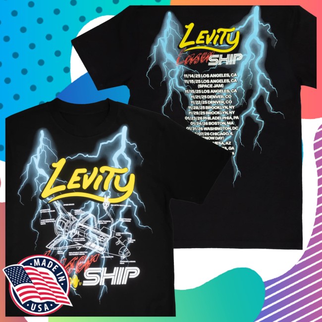 Levity Merch Store Shop Lasership Tour Lightning Tour In Black Tee Levity Merch Store Shop Lasership Tour Lightning Tour In Black Tee
