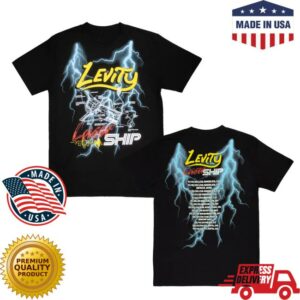 Levity Merch Store Lasership Tour Lightning Tour Tee In Black