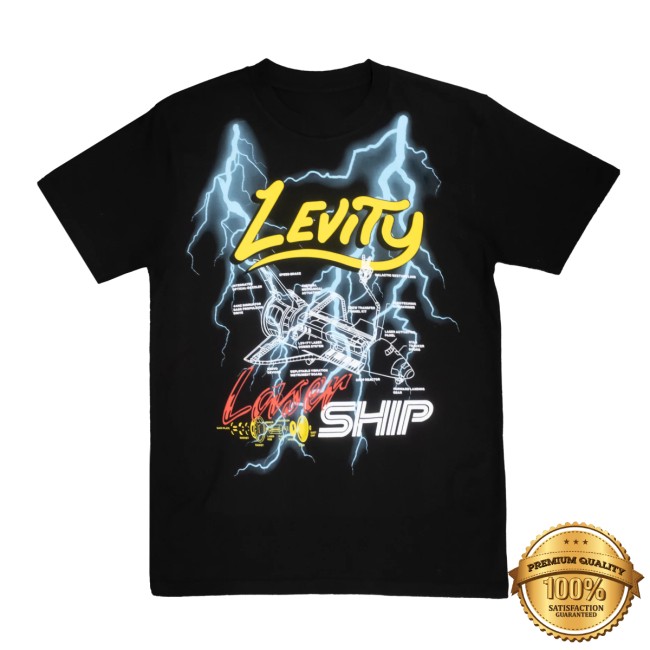 Levity Merch Store Lasership Tour Lightning Tour Tee In Black Levity Merch Store Lasership Tour Lightning Tour Tee In Black