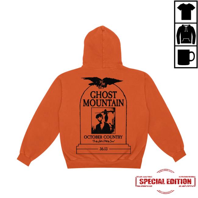 Haunted Mound Merch Store Ghost Mountain Seal Hoodie Orange Haunted Mound Merch Store Ghost Mountain Seal Hoodie Orange