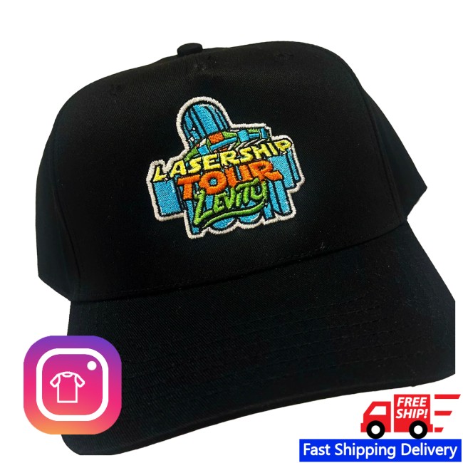 Levity Store Merch Lasership Tour Embroidered Snapback Hat Levity Store Merch Lasership Tour Embroidered Snapback Hat