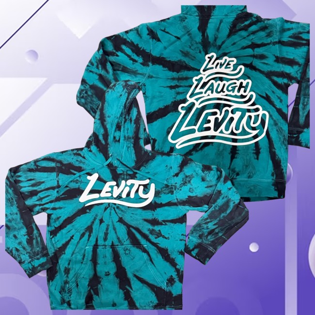 Levity Merch Store Levity Aqua Tie Dye Logo Hoodie Levity Merch Store Levity Aqua Tie Dye Logo Hoodie