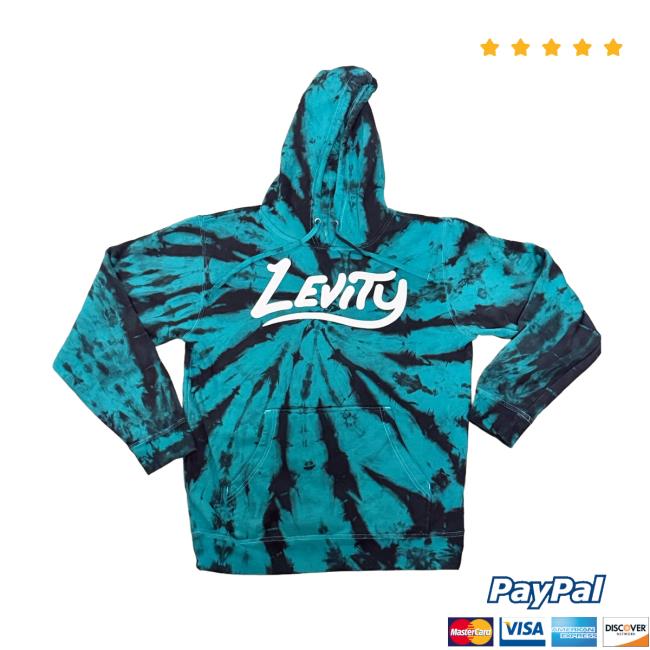 Levity Merch Store Levity Aqua Tie Dye Logo Hoodie Levity Merch Store Levity Aqua Tie Dye Logo Hoodie