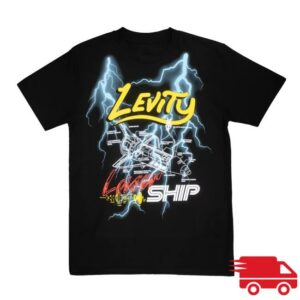 Levity Merch Store Lasership Tour Lightning Tour Tee In Black