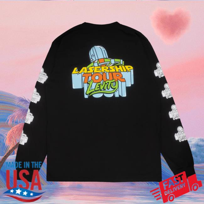 Levity Merch Store Lasership Tour Spaceship Long Sleeve In Black Levity Merch Store Lasership Tour Spaceship Long Sleeve In Black