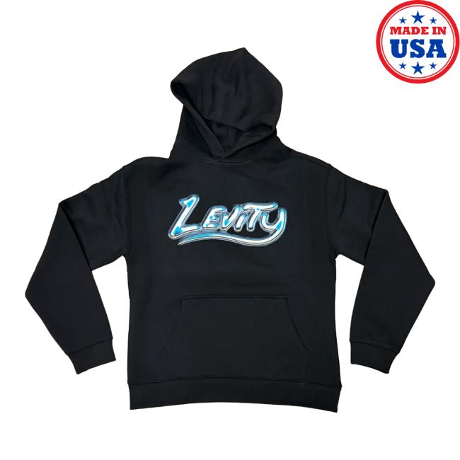 Levity Merch Store Levity Chrome Logo Hoodie In Black Levity Merch Store Levity Chrome Logo Hoodie In Black