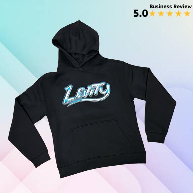 Levity Merch Store Levity Chrome Logo Hoodie In Black Levity Merch Store Levity Chrome Logo Hoodie In Black