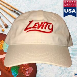 Levity Merch Store Levity Logo Hat White W Red