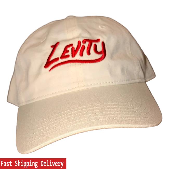 Levity Merch Store Levity Logo Hat White W Red Levity Merch Store Levity Logo Hat White W Red