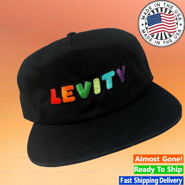 Levity Merch Store Levity Rainbow Embroidered 5-Panel Hat Levity Merch Store Levity Rainbow Embroidered 5-Panel Hat