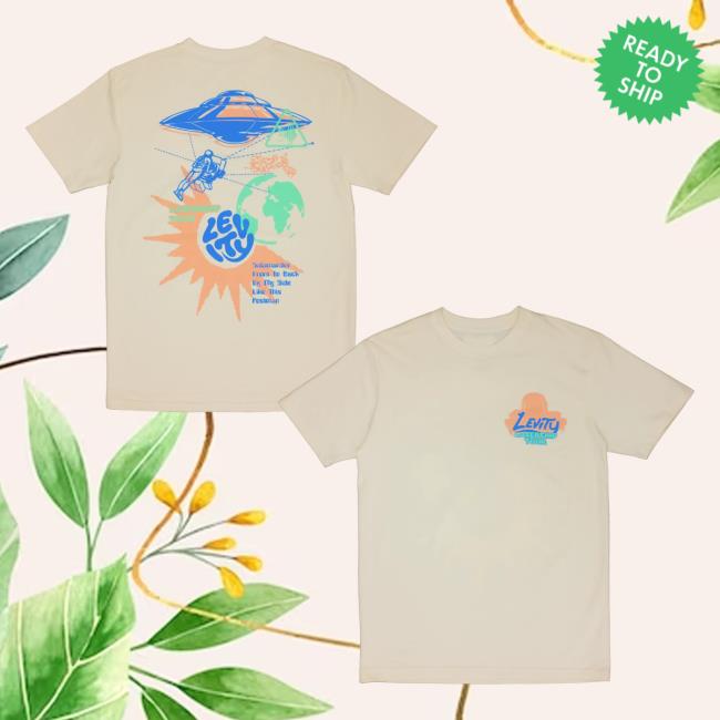 Levity Merch Store Levity Space Sounds Tee In Cream Levity Merch Store Levity Space Sounds Tee In Cream