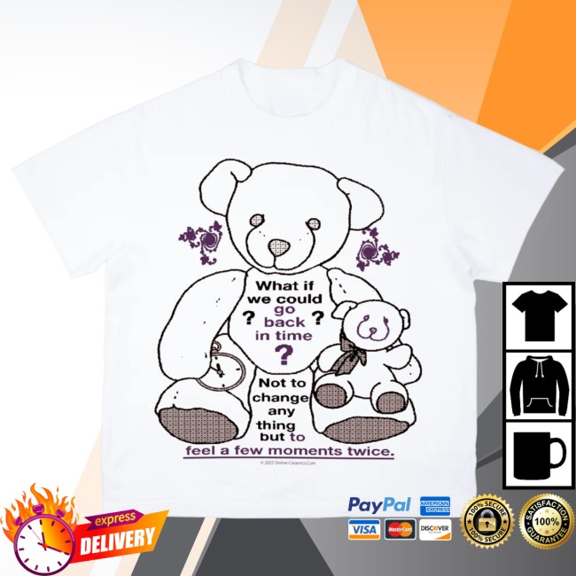 Online Ceramics Store Merch Back In Time White Tee Online Ceramics Store Merch Back In Time White Tee