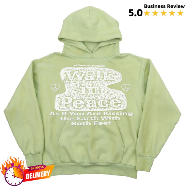 Online Ceramics Store Merch Walk In Peace Hand Dip Dyed Hoodie Online Ceramics Store Merch Walk In Peace Hand Dip Dyed Hoodie