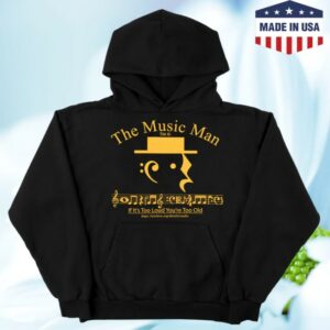 Online Ceramics Store Merch The Music Man Black Hoodie