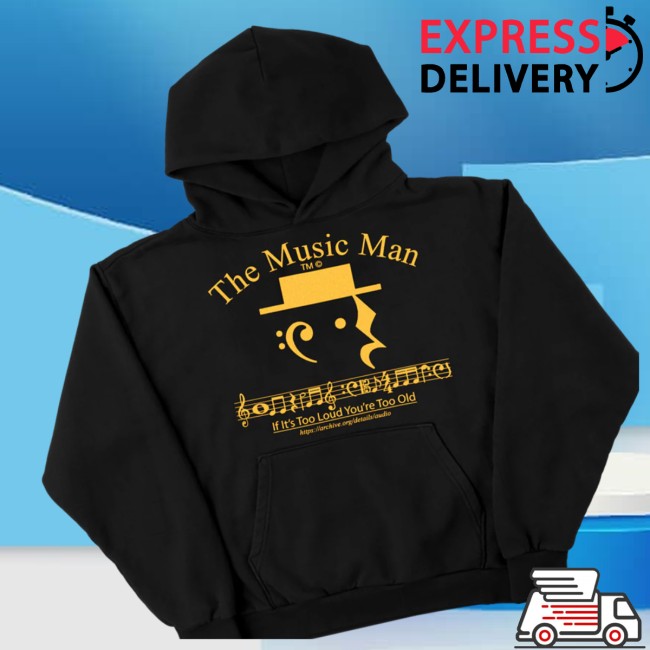 Online Ceramics Store Merch The Music Man Black Hoodie Online Ceramics Store Merch The Music Man Black Hoodie