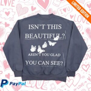 Online Ceramics Store Merch Aren’t You Glad You Can See Hand Dip Dyed Fleece