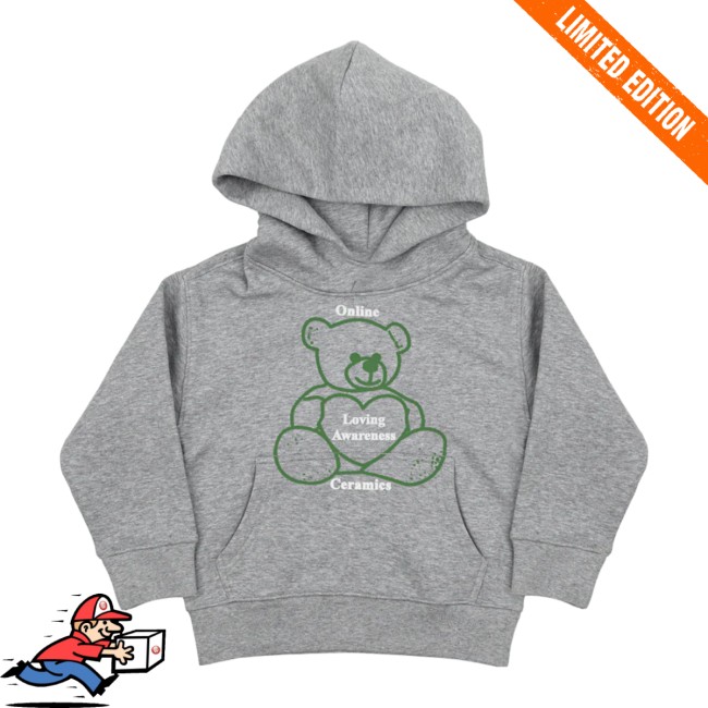 Online Ceramics Store Merch Back In Time Gray Kids Hoodie Online Ceramics Store Merch Back In Time Gray Kids Hoodie