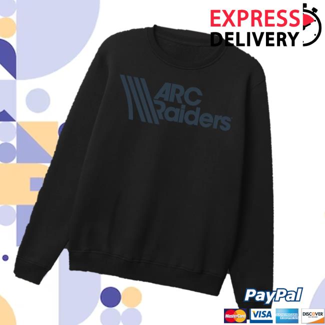 Embark Studios Merch Store Black Tonal Arc Raiders Sweatshirt Embark Studios Merch Store Black Tonal Arc Raiders Sweatshirt