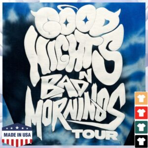 Everydaydays Store Merch Blue Tie Dye Gnbm Tour Hoodie