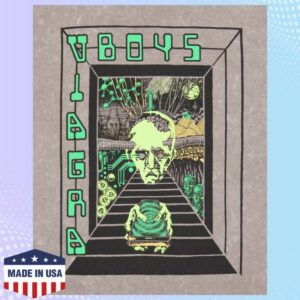 Viagra Boys Merch Store Draconian Ponzi Scheme T-Shirt Washed Grey